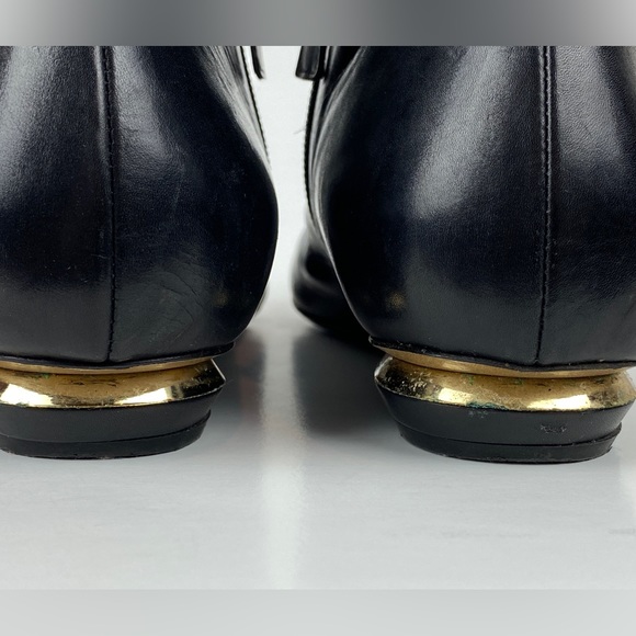 Nicholas Kirkwood Black Ankle Booties Studded Toes, size 38.5 - Picture 9 of 13